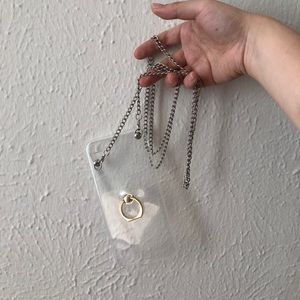 Crossbody clear i8plus phone case